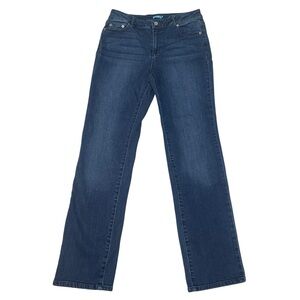 J. McLaughlin Dark Wash Mid‎ Rise Straight Leg Jeans Women's 4